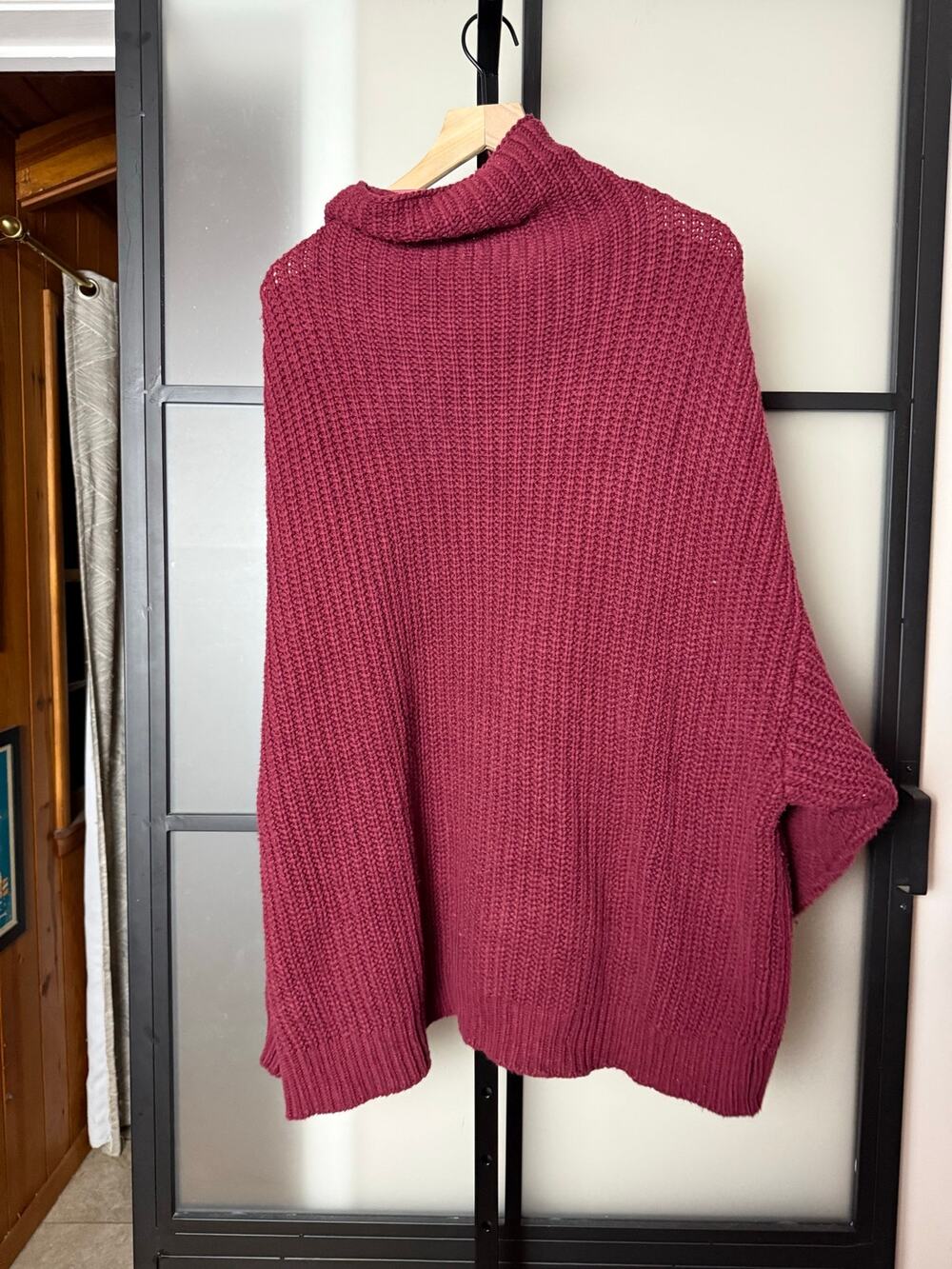 Free People Swim Too Deep Oversized Turtleneck Sweater Size Large